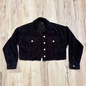 F21 Corduroy Cropped Jacket